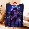 Heißes Spiel Genshin Impact C ColumbinaS Decke Für Weiche Überwurfdecke für Picknick Bett Sofa Zuhause Schlafzimmer Gemütlich Warm Bequem