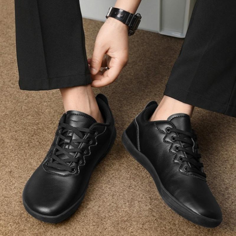 Fashion 2025 Spring Couples' Wide Toe Barefoot Shoes Lightweight Soft Soled Outdoor Sports Hiking Shoes Low Cut Lace Up Casual Sneakers