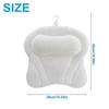 Bathtub Neck Pillow - 4D Air Mesh Back Support w/ 6 Suction Cups