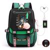 New Ghost Destroyer Peripheral Animation Korean Edition Student Leisure School Bag Large Capacity Multifunctional Backpack with USB