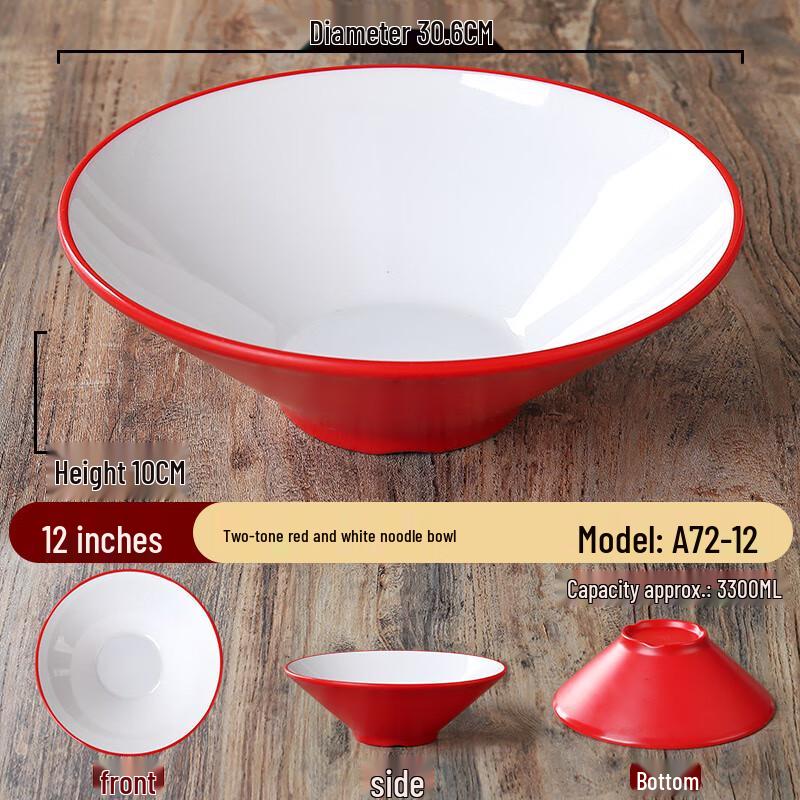 Zhebu Commercial Melamine Nordic Noodle Bowl