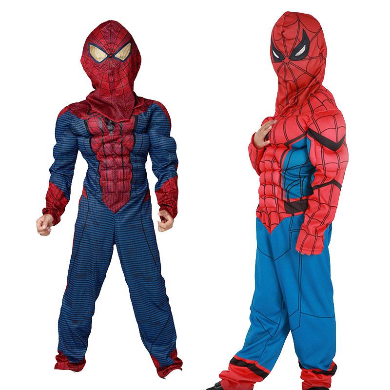 Spider-man Homecoming Hero Kids Costume Outfit Featuring Lifelike Muscle Design And Exquisite Workmanship