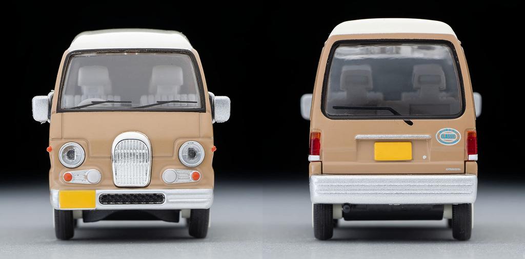 Tomytec Tomica Limited Vintage Neo Scale Subaru Sambar Dias Classic 1994 Finished Product 1/64 LV-N249c Model, Sepia/White,