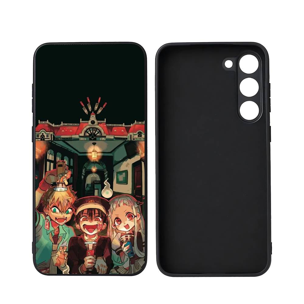 Animation Toilet Bound Hanako Kun Yugi For Samsung Galaxy S23 S24 S25 Ultra S22 Plus S21 Black Soft Case Waterproof Soft Case