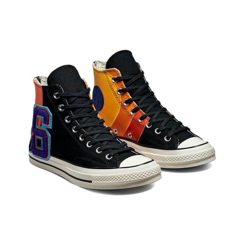 Space Jam x Converse Chuck Taylor All Star 1970s Aerial Jam High Top Canvas Shoes Unisex Black and Orange Colour Blocking