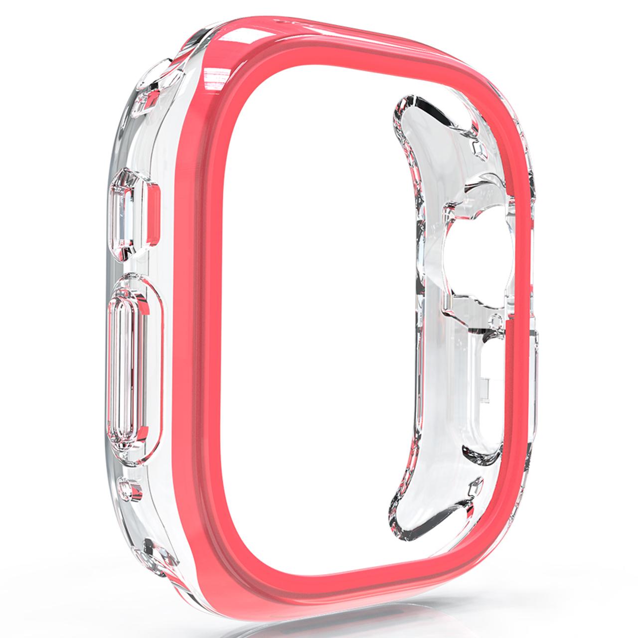 

For Apple Watch Series 7/8/9 45mm Hollow-Out PC+TPU Protection Cover Watch Frame Case G
