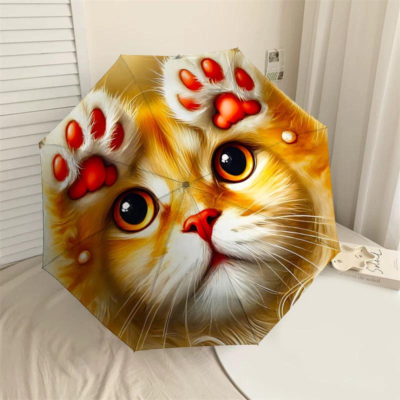 

1PC cat paw Umbrella-8-Rib Reinforced, Automatic Open, Lightweight & Durable, Cute Fashion Accessory for Outdoor-P80