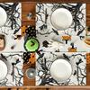 Crow Table Mats for Halloween Party Halloween Crow Table Placemats Accessories for Enhancing Festival Mood