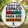 High Definition Custom Metal Wall Art Print Este  Um Espao Seguro Portuguese Quote Wall Decor for Living Room Bedroom