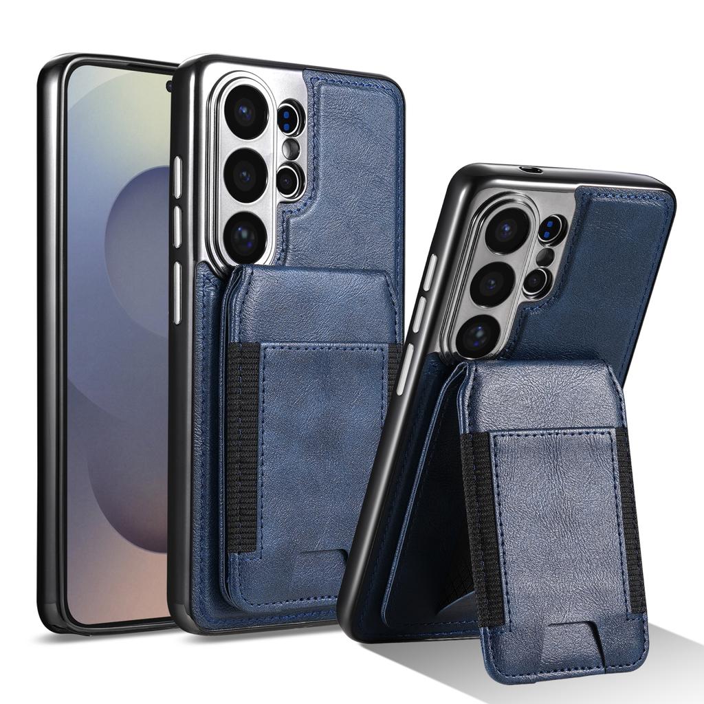 Vintage Leather Magnetic Case For Samsung Galaxy S26 Ultra S26+ Plus With Magnetic Kickstand Wallet Pocket Card Slot Holder