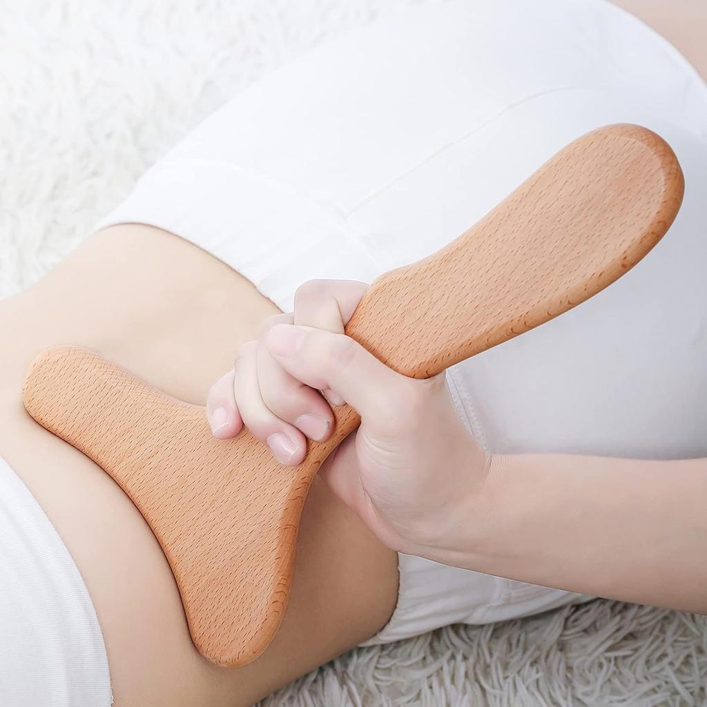 Holztherapie Massagegerät Holz Lymphdrainage Massager Körperformungswerkzeuge für Maderoterapy, Gua Sha, Muskelentspannung