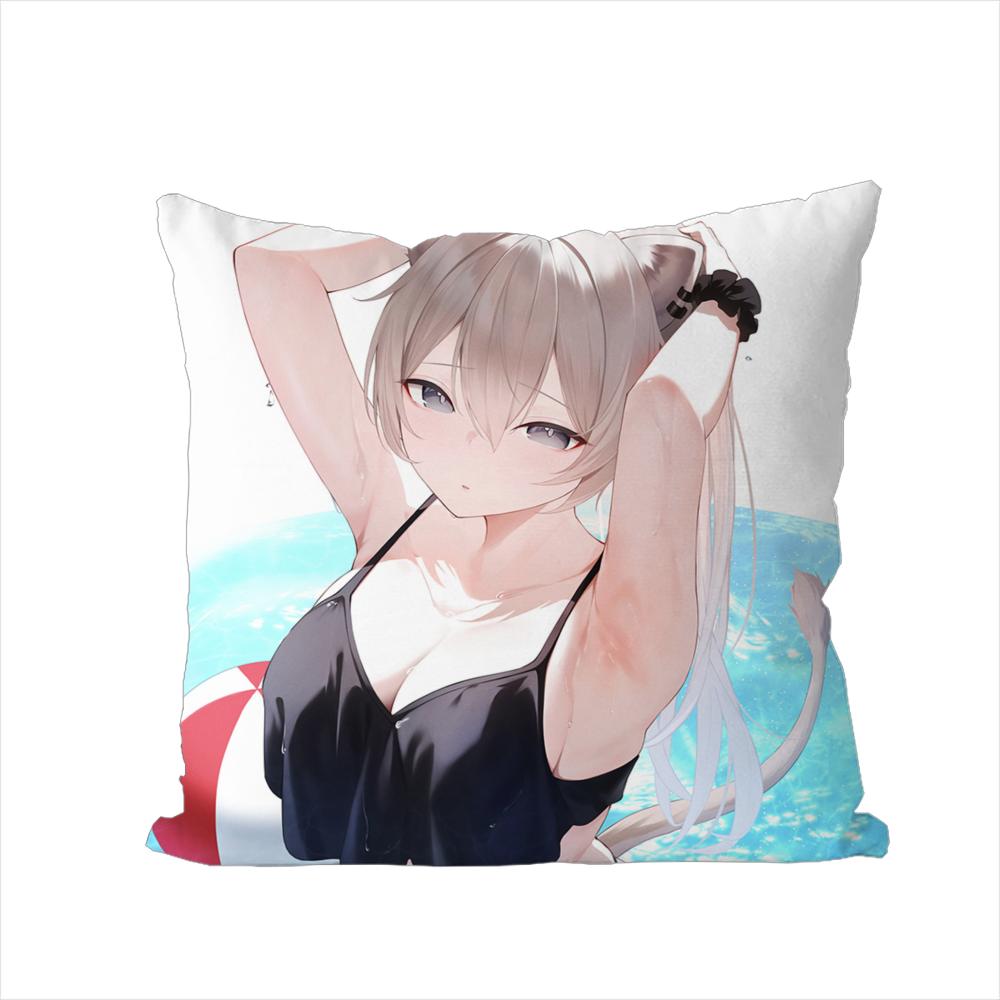 Anime S-Shishiro Botan Pillow Case For Car Sofa Decorative Home Double-sided Print Plush Square Throw Pillow Cushion Cover
