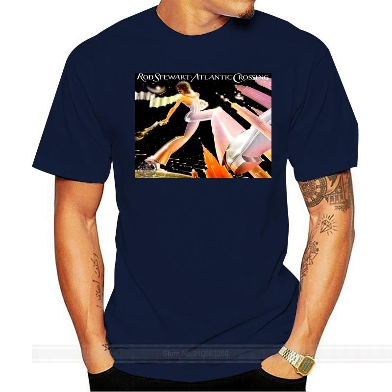 Rod Stewart T Shirt Atlantic Crossing Vinyl Cd Cover MenS TShirt Size SXxl Funny Design Tee Shirt S