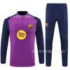 26/27 Barcelona Half-Zip Training Suit Men Women Sports Fitness Running Soccer Tracksuit
