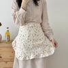 Cotton Floral Border Apron For Home Cooking And Caf Use