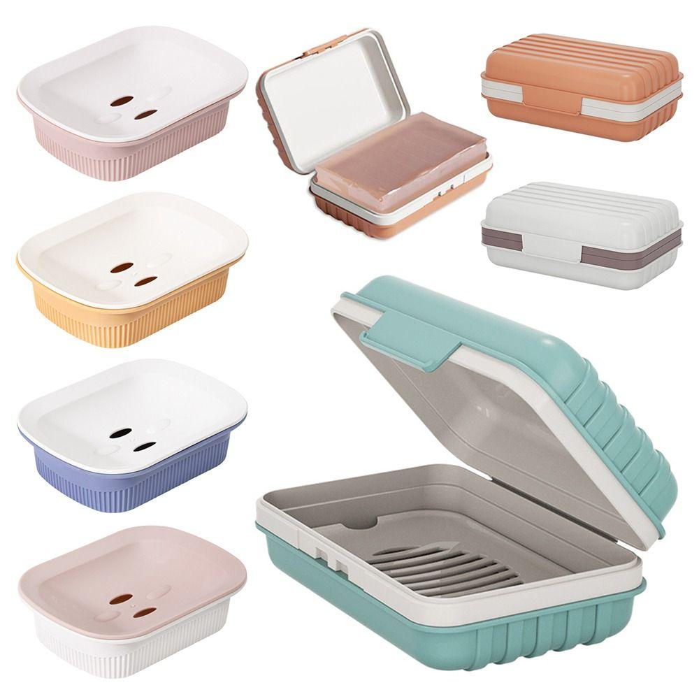 

Bathroom Accessories Drain Holder Double Layer Soap Holder Shampoo Boxes Soap Dish Travel Soap Box