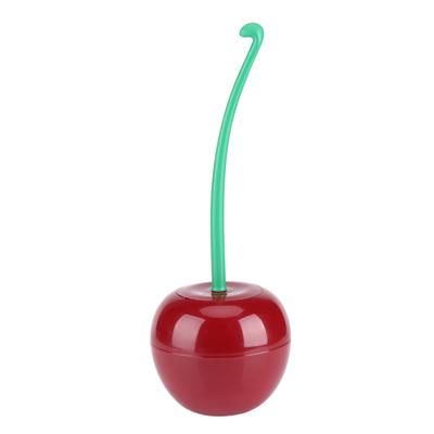 Cherry   Shape Cleaning Toliet Brush Holder Standing Set Lavatory Bathroom Tool