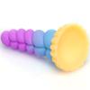 Twist Mini Sex Product Silicone Mixed Color Anal Sex Toys Adult Male and Female Thread Anal Expansion Masturbation Device