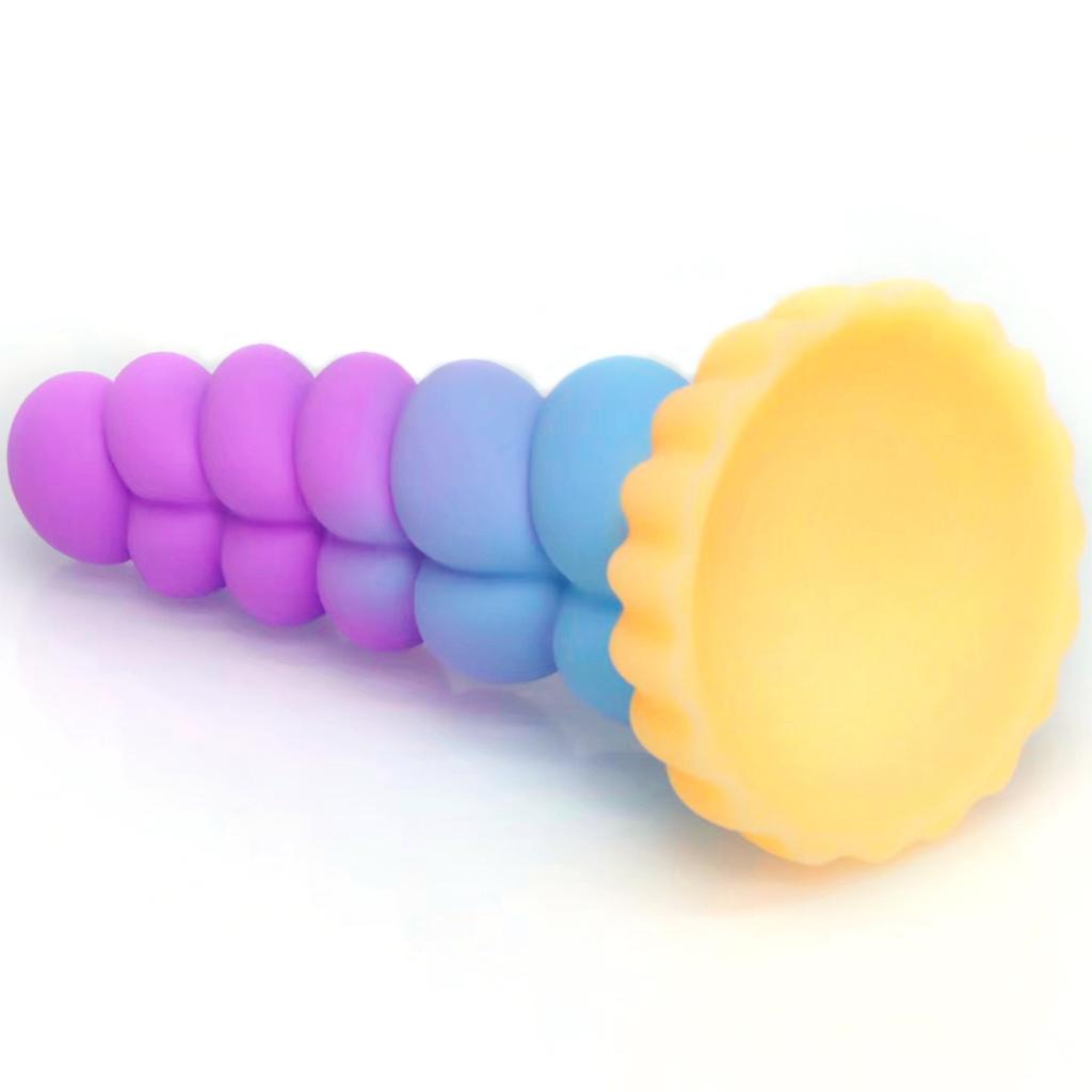 Twist Mini Sex Product Silicone Mixed Color Anal Sex Toys Adult Male and Female Thread Anal Expansion Masturbation Device