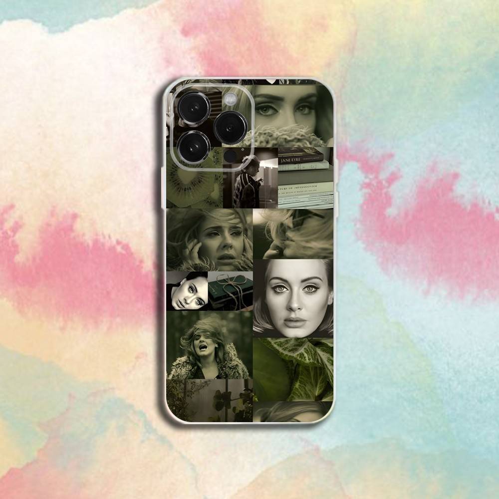 Singer A-Adele Phone Case For iPhone 16,15,14,13,12,11 Plus,Pro,Max,XR,XS,Plus,E,SE4,Mini Transparent Cover