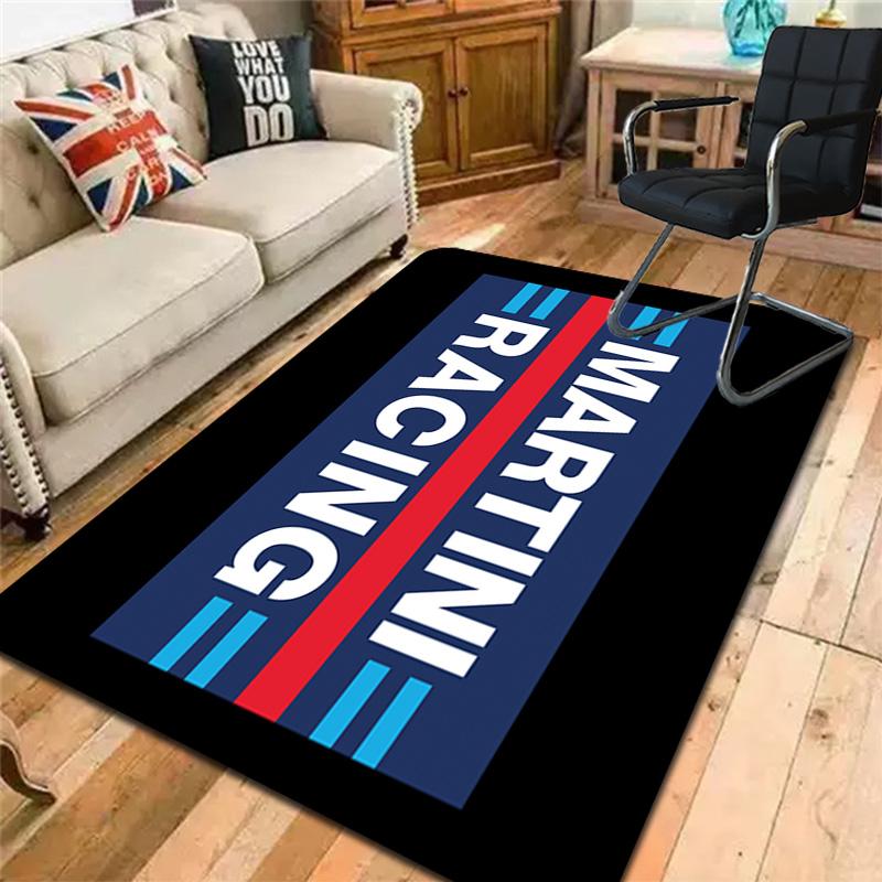 Navy Blue Martini Racing Rug Floor Mat for Living Room or Bedroom Soft and Comfortable Carpet a Gift for Birthday and Holiday.MFF0918262