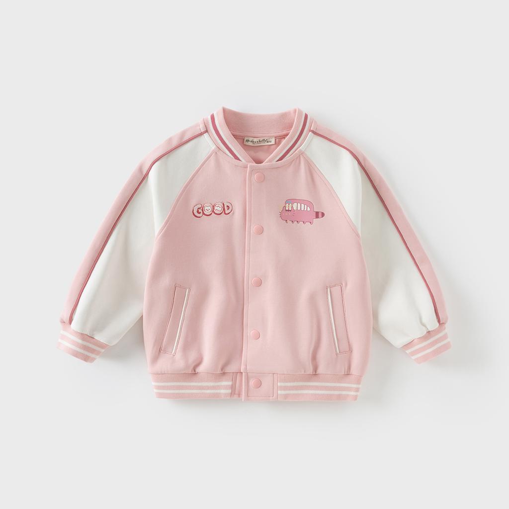 David Bella Children's Jacket Spring Dress Boys and Girls' Casual Baseball Jacket Baby Academy Style Top