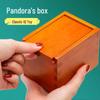 Wooden Pandora's Box Luban Lock Puzzle: Challenging Brain Teaser for Kids & Seniors, Stress Relief & Educational Fun