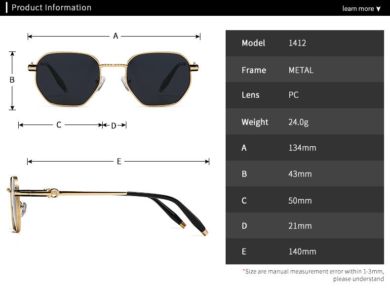 Sunglasses Men'S Sunglasses For European And American Street Style Model Polygonal Sunglasses For Women