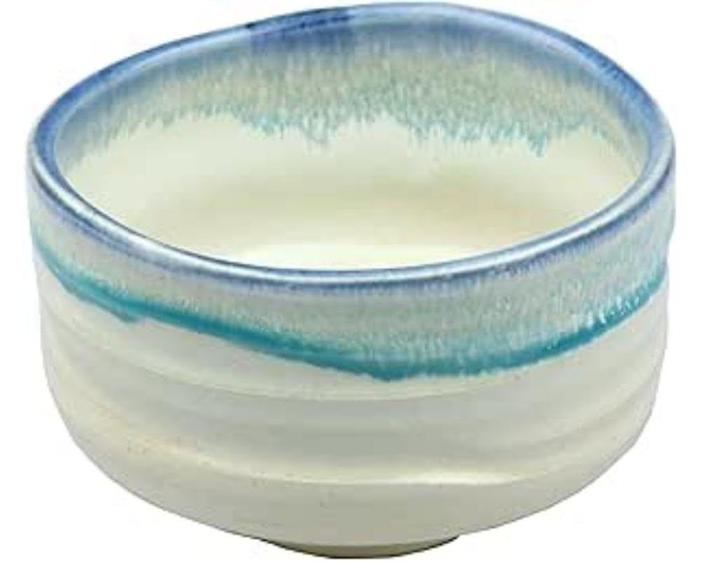 Yamakiikai Kaneta Hakukin Kiln Gosu Seiryu Matcha Bowl Y1544
