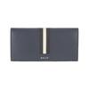 Classic Black And White Striped Business Casual Long Folding Wallet Men Wallet Emerald-Blue TRIGO-LT-17