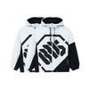 Li-Ning SS22 Badfive Series Letter Print Loose Sports Hooded Jacket Men Outerwear White AFDS075-1