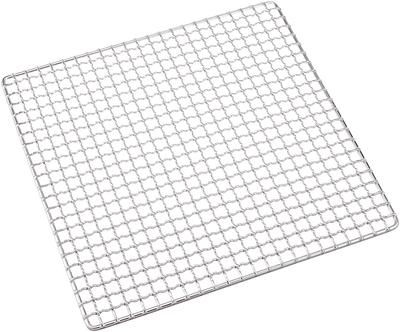 Endo Shoji Commercial Grilling Crimped Stainless Made In DTH0726 Silver Net, Mesh, Square, 26cm, 18-8 Steel, Japan,