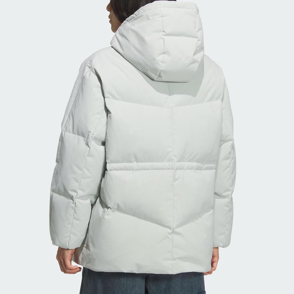 adidas Originals Bow Mid Down Warm Sports Duck Down Comfortable Hooded Jacket Women Jacket KF3686
