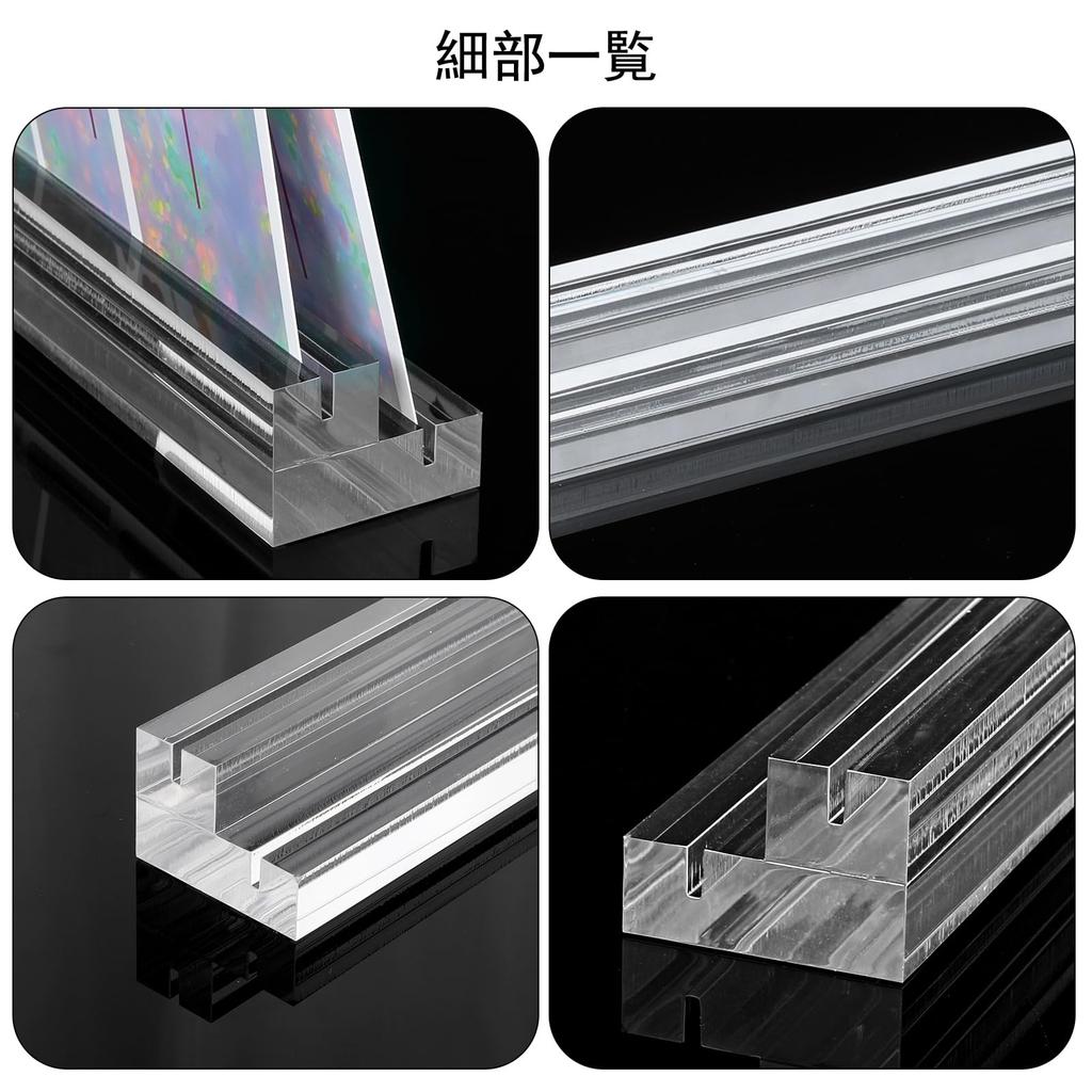 Sumnacon Stair Curse Stand Trading Card Stand Card Game Stand Card Holder Board Game Clear Playing Card Stand Acrylic Card Holder Double Card Slot