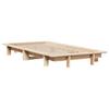 Vidaxl Bed Frame Without Mattress, 75X190 Cm, Solid Pine Wood
