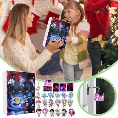 Kpop Dämonenjäger Weihnachts-Adventskalender 2025 Countdown-Kalender mit 24 Spielzeugen Weihnachten Kinder Erwachsene Teenager Geschenke
