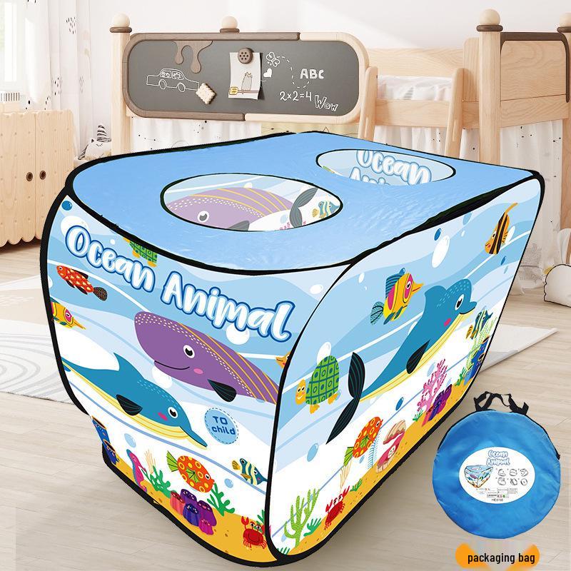 Children's Outdoor & Indoor Pop-up Play Tent - Cartoon Bus Theme