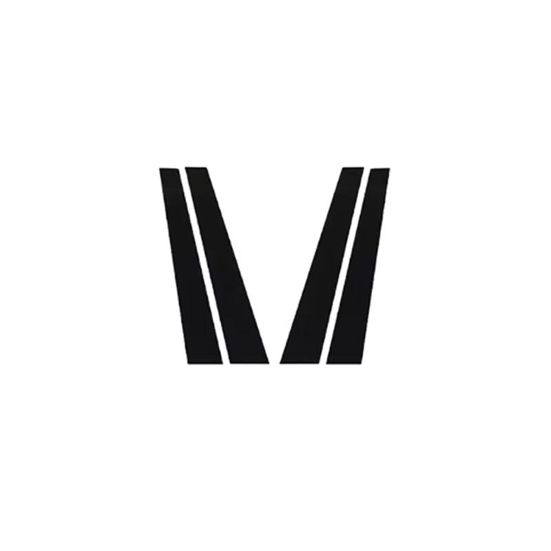 

Car Window Trim Cover For BYD Seagull Dolphin Mini EV 2024 2025 Pillar Sticker Black Carbon Fiber Silver Column Accessories чорний