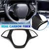 Jogon Genuine Carbon Fiber Steering Wheel Decorative Frame for Chevrolet Corvette C7 2014 2015 2016 2017 2018 2019 Interior Trim Accessories