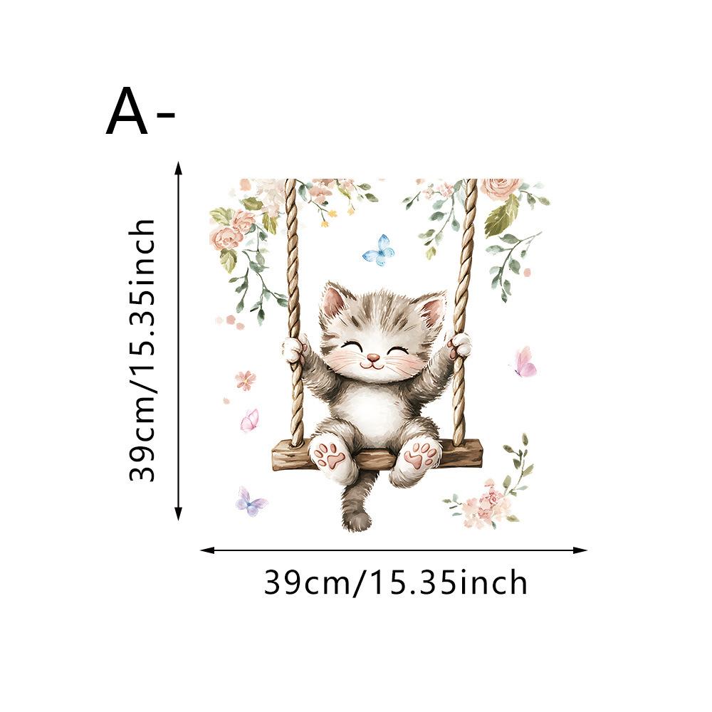 Dierlijke Statische Glassticker, Schattig Konijn, Panda, Puppy, Koelkast Raamsticker