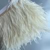 FeatherOstrich Feathers Trim 13-18CM 5-7inch Feather Plumes Ribbon Selvage For DIY Wedding Dress Decoration Crafts Accessories