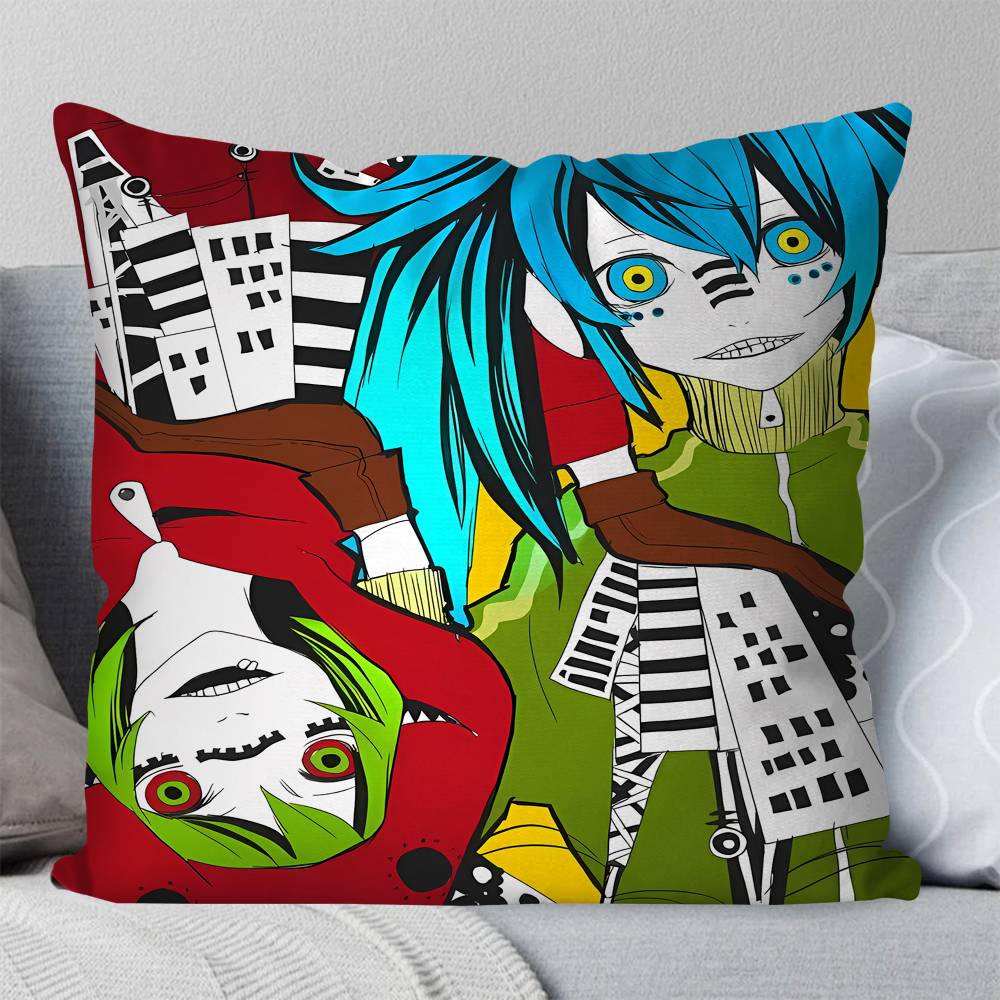 Anime GUMI And Hatsune Miku Matryoshka Pillow Case Square Pillow Bedroom Sofa Leisure Comfort Cushion Car Home Decoration