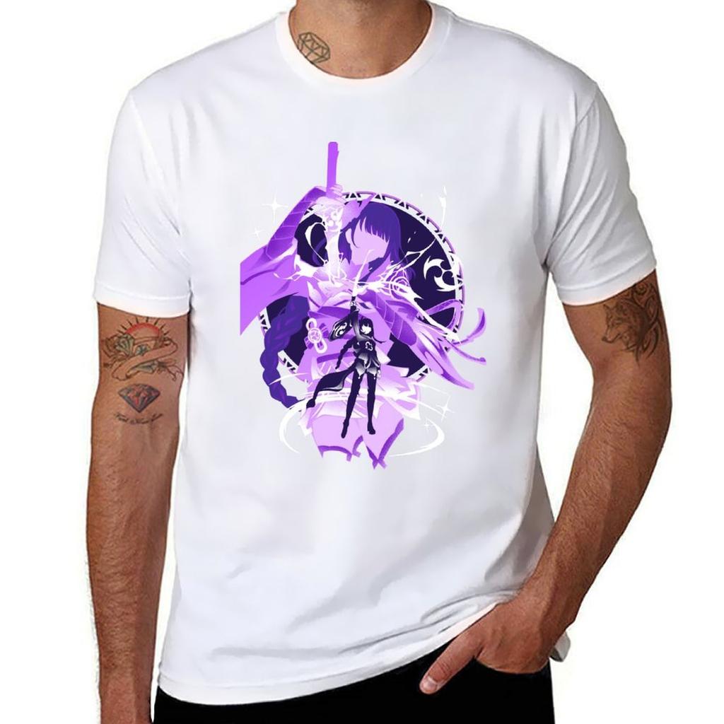 Electro Raiden Shogun Tshirt Fashion Casual Short Sleeve Top