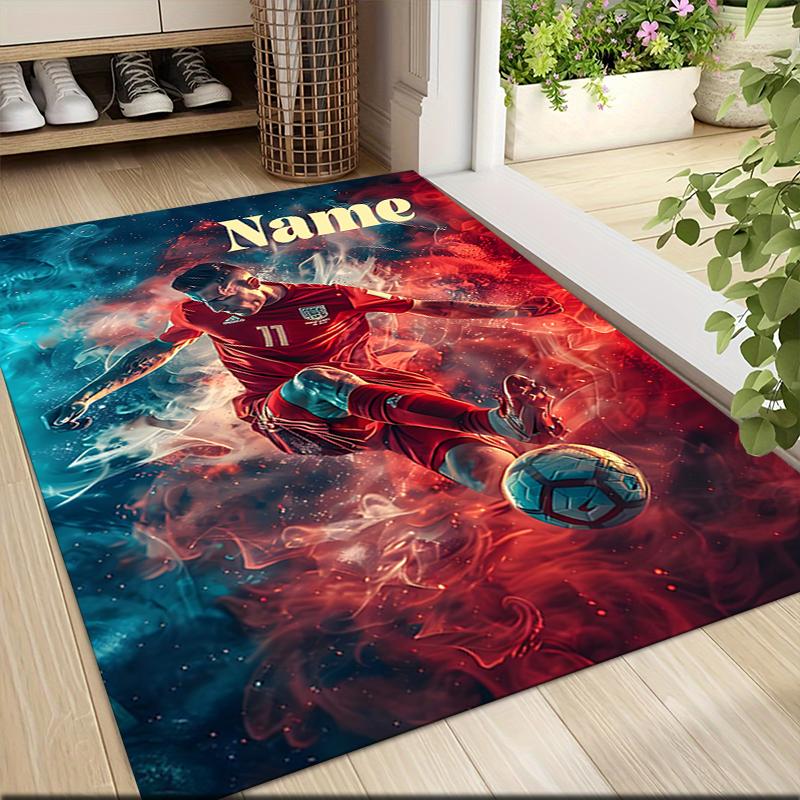 Custom Name Unicorn Fantasy Adventure Carpet Rug Customizable Soft Washable Anti-Slip Home Living Room Sofa Mats Personalized Rug. 0909180