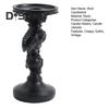 Skull Candlestick Halloween Decoration Resin Pillar Candle Holder Creepy Skull Candle Holder for 3 Inches Diameter Pillar Candle