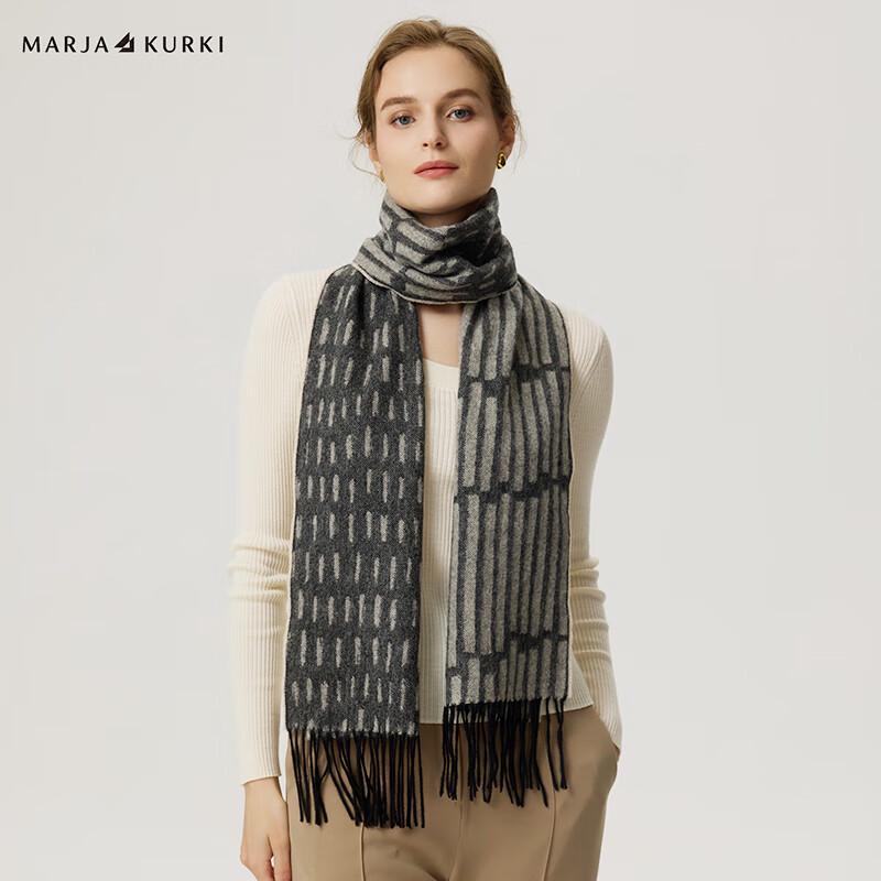 MARJA KURKI Wool-Cashmere Blend Scarf