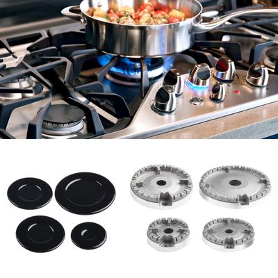 Gas Stove Burner Lid Set Cookware Hat Set Sliver Concave Cooking Tool Kitchen Tool Burner Heads Gas Stove Accessories