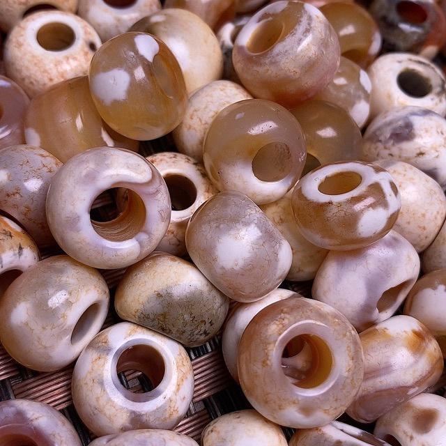 Natürliche Jade Achat Abakus Abstandshalter Perlen für DIY Armbänder und Anhänger