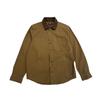 Men's Spring and Autumn Pure Cotton Twill Shirt, American Casual Workwear Corduroy Lapel Thin Jacket