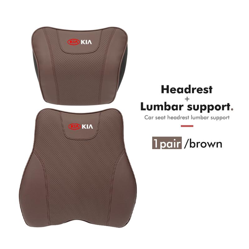 For KIA Car Neck Cushion Lumbar Support Pillow Waist Cushion Sorento Stinger Soul Spectra Niro Cadenza Sephia